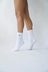 pilates sock embroidered - pure